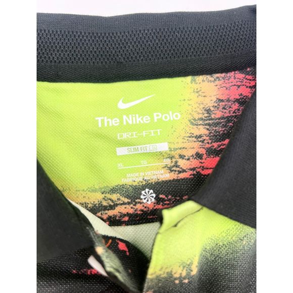 The Nike Polo Printed Slim-Fit Polo Tennis Men's XL NWT $85 - Picture 3 of 9